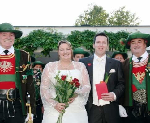 Hochzeit vom Schützenkameraden Egger Christian